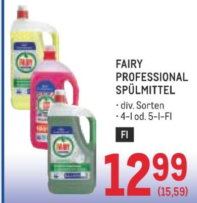 FAIRY PROFESSIONAL SPÜLMITTEL