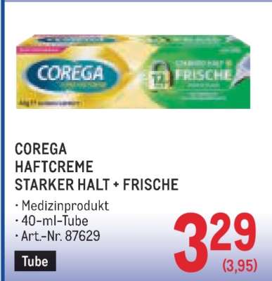 COREGA HAFTCREME STARKER HALT + FRISCHE
