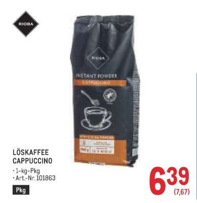 LÖSKAFFEE CAPPUCCINO