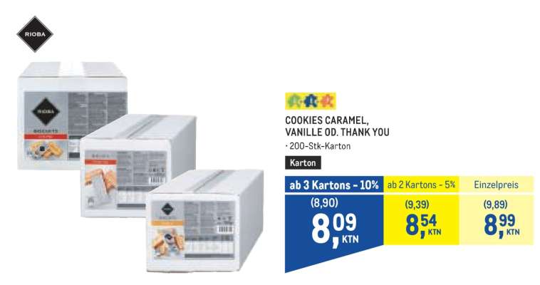 COOKIES CARAMEL, VANILLE O. THANK YOU