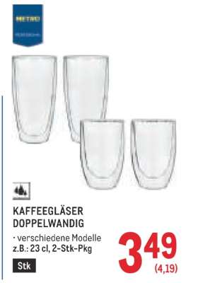 KAFFEEGLÄSER DOPPELWANDIG