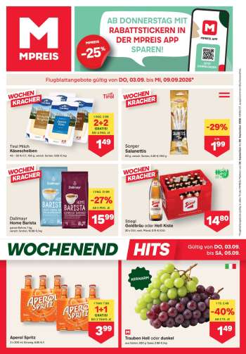 Angebote MPREIS - 3.9.2026 - 9.9.2026.