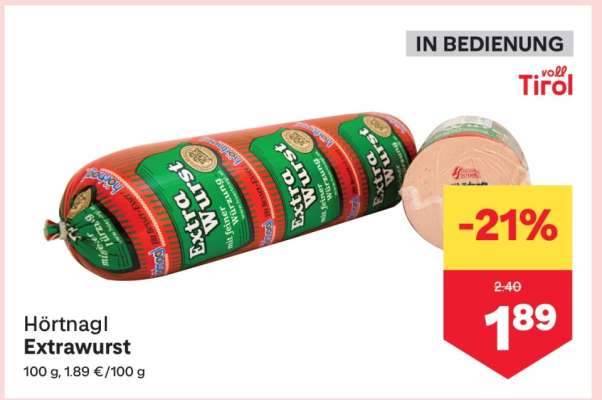 Hörtnagl Extrawurst
