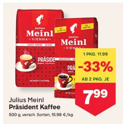 Julius Meinl Präsident Kaffee