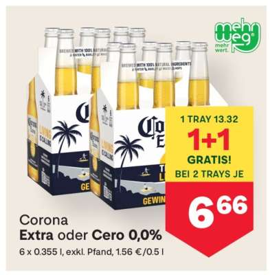 Corona Extra oder Cero 0,0%