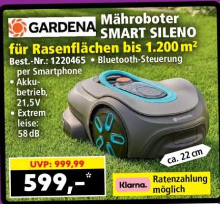 GARDENA Mähroboter SMART SILENO