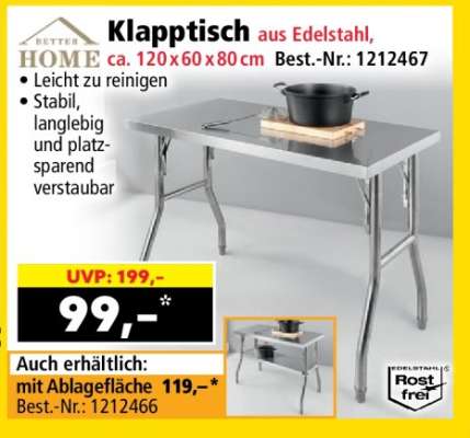 Klapptisch