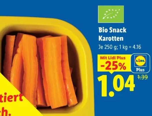 Bio Snack Karotten