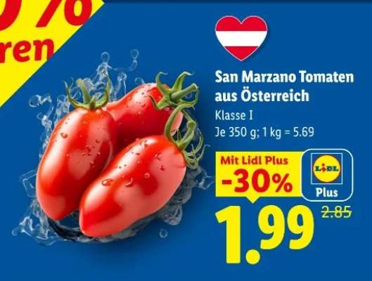 San Marzano Tomaten aus Österreich