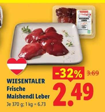 WIESENTALER Frische Maishendl Leber
