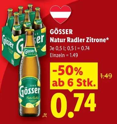 Gösser Natur Radler Zitrone**