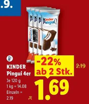 Kinder Pingui 4er