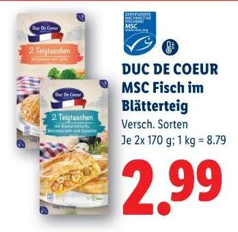 DUC DE COEUR MSC Fisch im Blätterteig