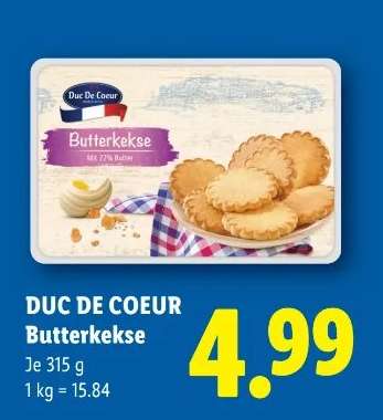 Duc De Coeur Butterkekse