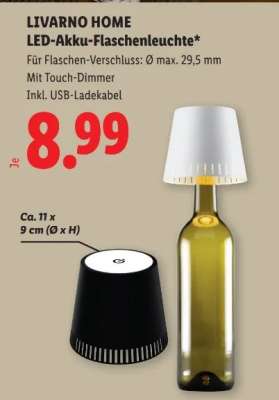LIVARNO HOME LED-Akku-Flaschenleuchte