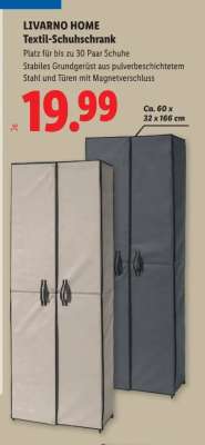 LIVARNO HOME Textil-Schuhschrank
