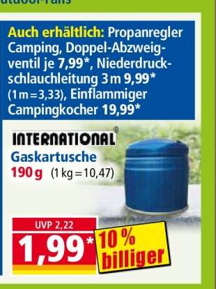 INTERNATIONAL Gaskartusche