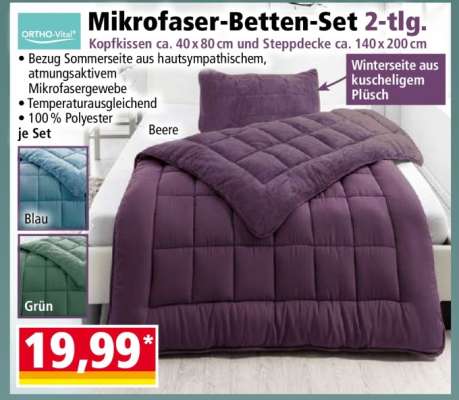 Mikrofaser-Betten-Set 2-tlg.