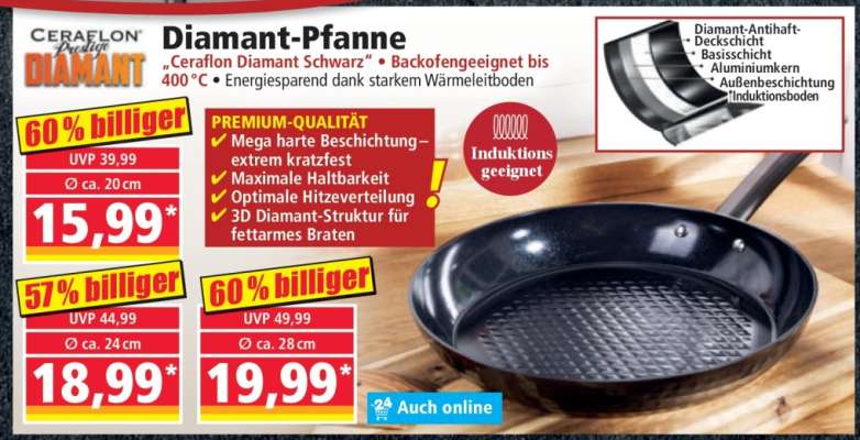 Diamant-Pfanne