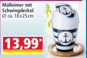 Mülleimer mit Schwingdeckel