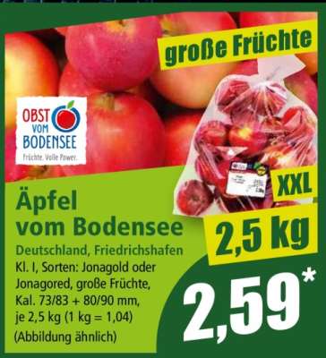 Äpfel vom Bodensee