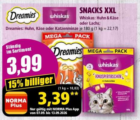 Whiskas SNACKS XXL