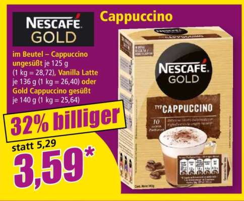 Nescafé Gold Typ Cappuccino