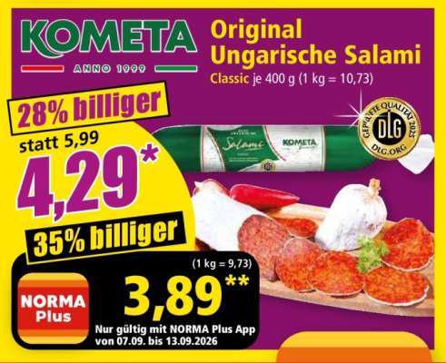 KOMETA Original Ungarische Salami