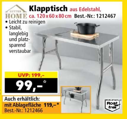 Klapptisch
