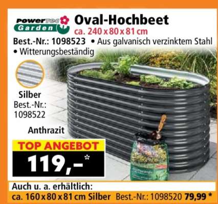 Oval-Hochbeet