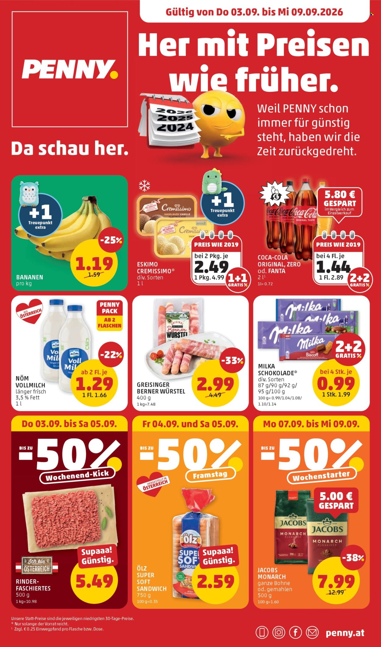 Angebote Penny - 3.9.2026 - 9.9.2026. Seite 1