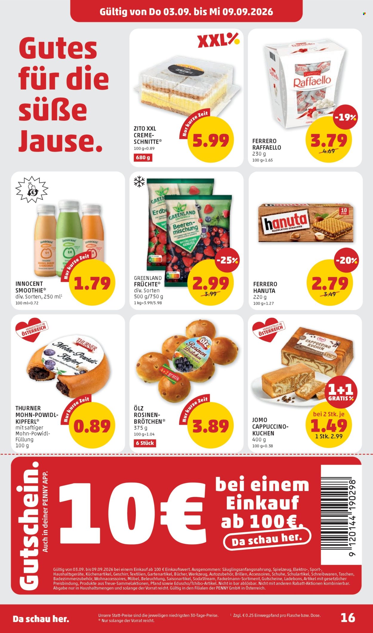 Angebote Penny - 3.9.2026 - 9.9.2026. Seite 16