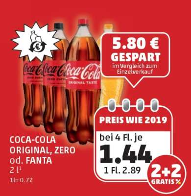 COCA-COLA ORIGINAL*, ZERO* od. FANTA*