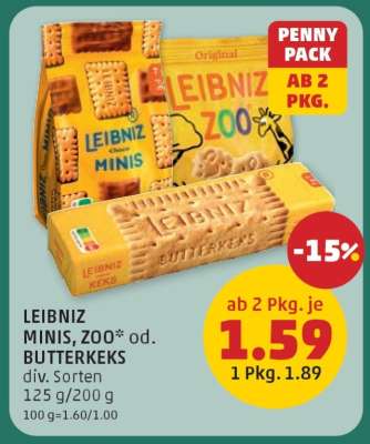 LEIBNIZ MINIS, ZOO* od. BUTTERKEKS