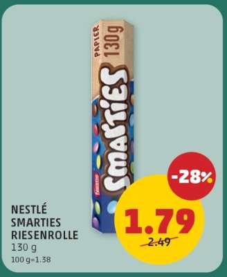 NESTLÉ SMARTIES RIESENROLLE