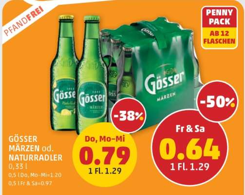 Gösser Märzen od. Naturradler