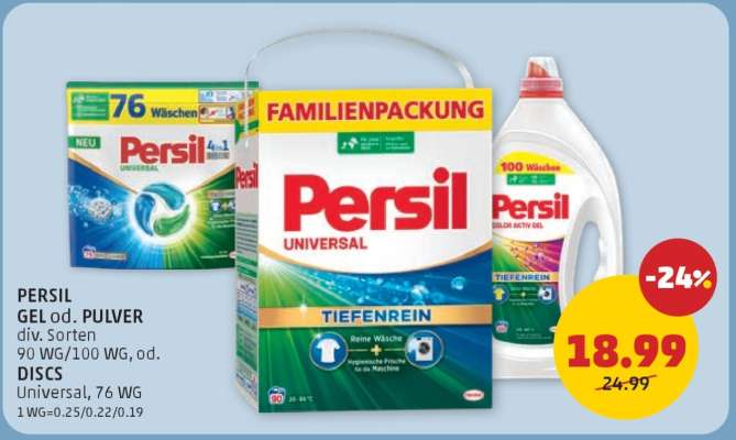 PERSIL GEL od. PULVER
