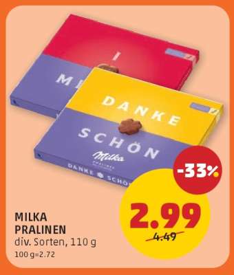 Milka Pralinen
