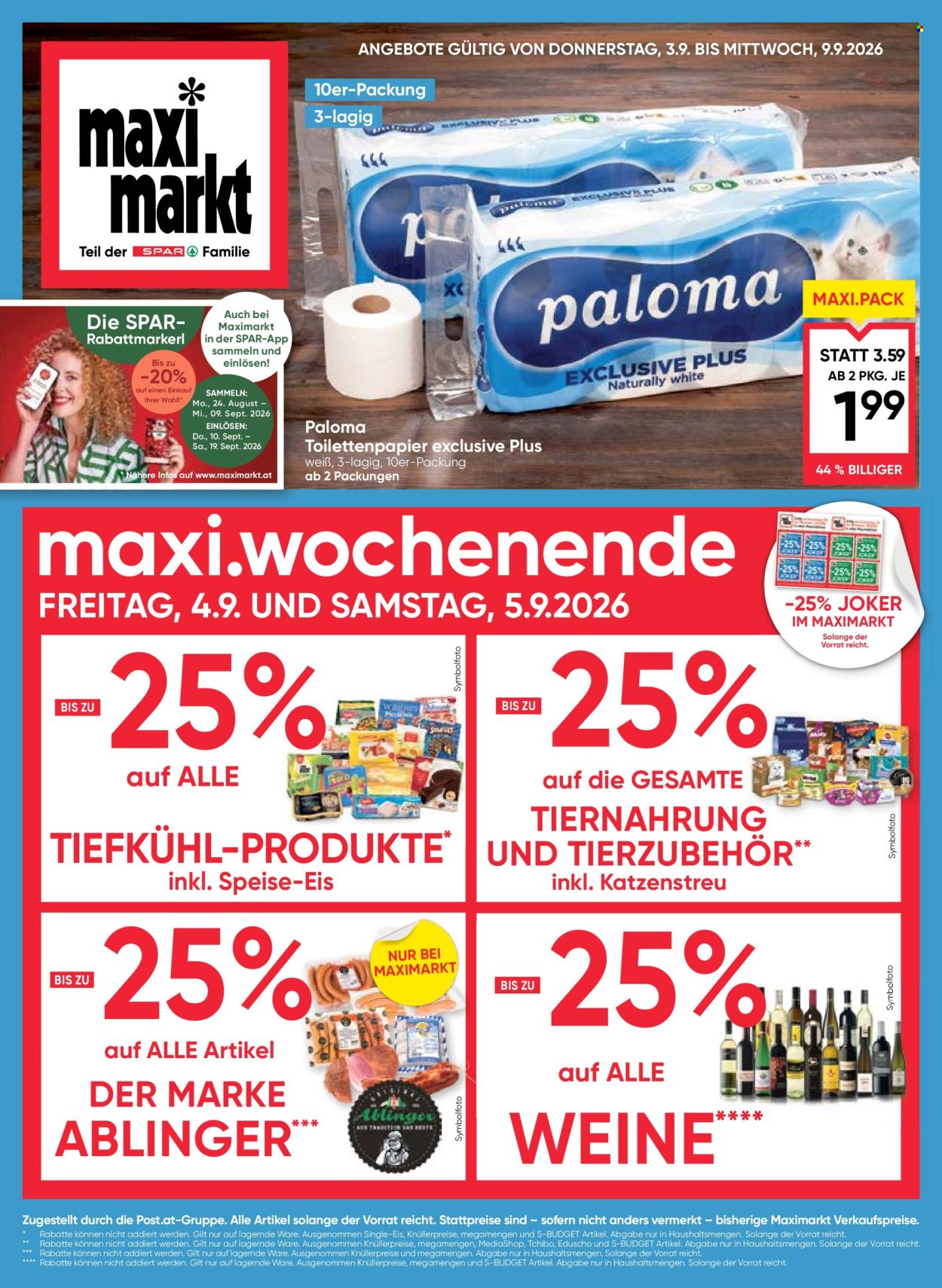 Angebote Maximarkt - 3.9.2026 - 9.9.2026. Seite 1