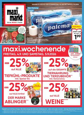 Angebote Maximarkt - 3.9.2026 - 9.9.2026.