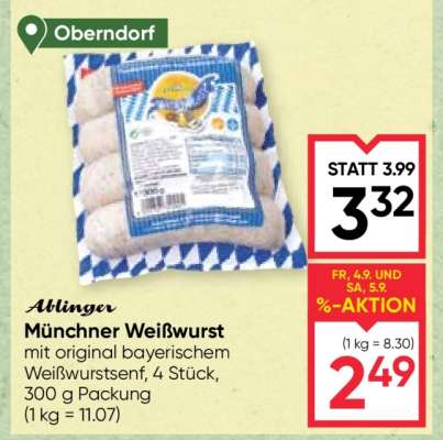 Ablinger Münchner Weißwurst