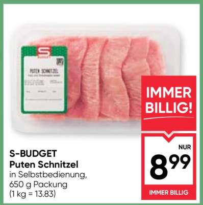 S-BUDGET Puten-Schnitzel