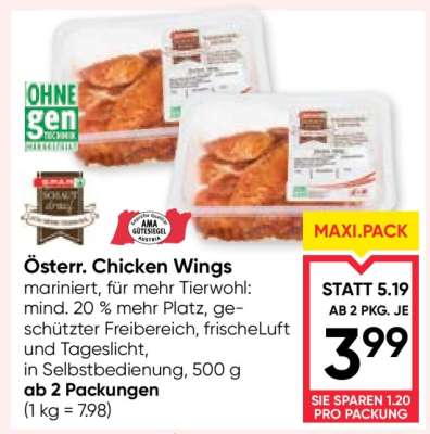 Österr. Chicken Wings