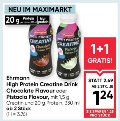 Ehrmann High Protein Creatine Drink