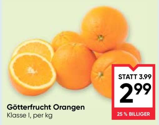 Götterfrucht Orangen