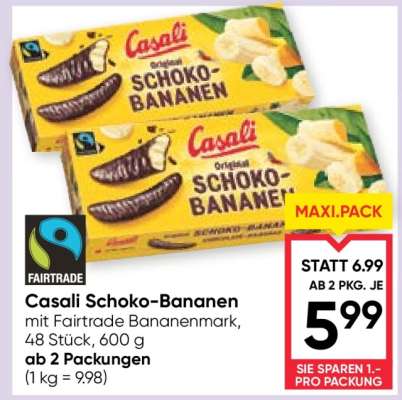 Casali Schoko-bananen