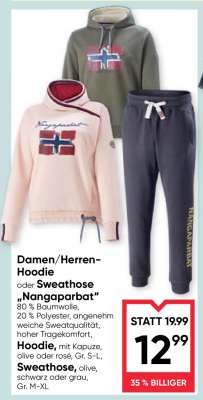 Damen/Herren-Hoodie oder Sweathose „Nangaparbat“