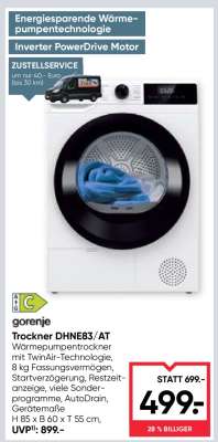 Trockner DHNE83/AT
