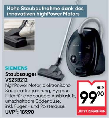 SIEMENS Staubsauger VSZ3B212