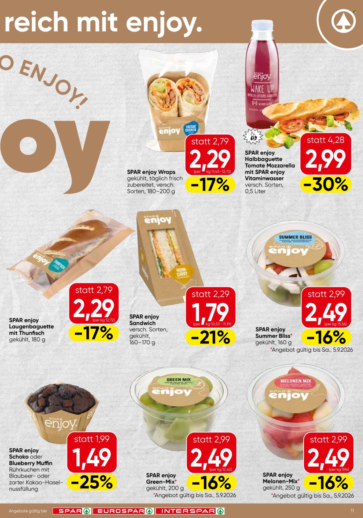 Angebote SPAR - 3.9.2026 - 9.9.2026. Seite 11